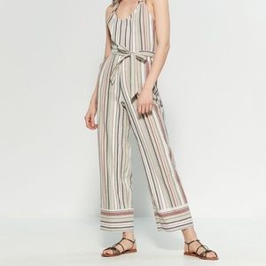 NWOT Derek Heart Striped Jump Suit